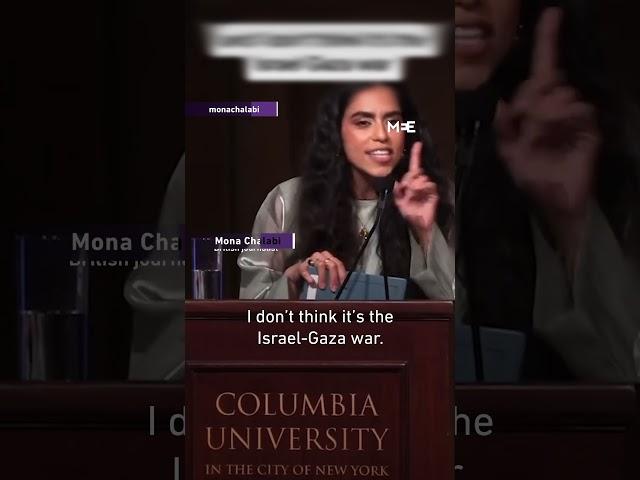 British journalist corrects framing of Israeli war at Columbia University