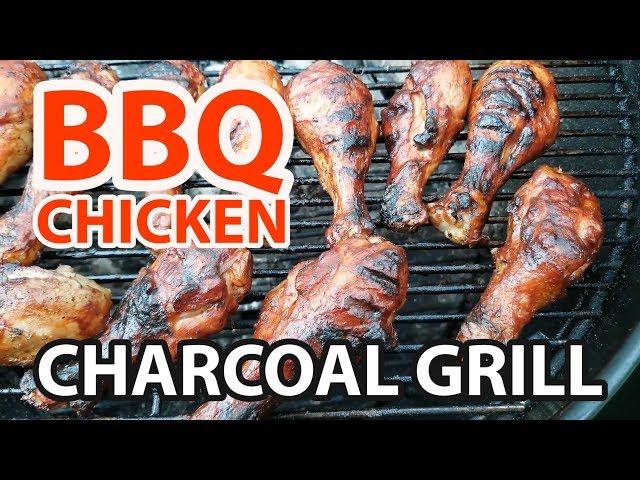 BBQ Chicken on a Charcoal Grill