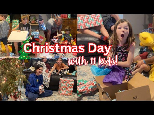 Christmas Day with 11 Kids | Large Family Vlog