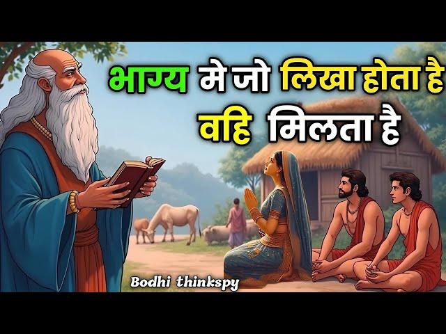 विधि का विधान - पाप और पुण्य का फल | Buddhist story | don't change the low of karma | Bodhi thinkspy