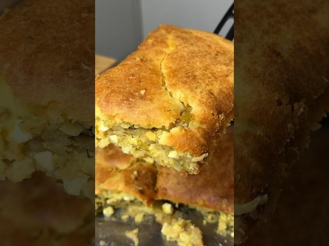 Заливной пирог с капустой