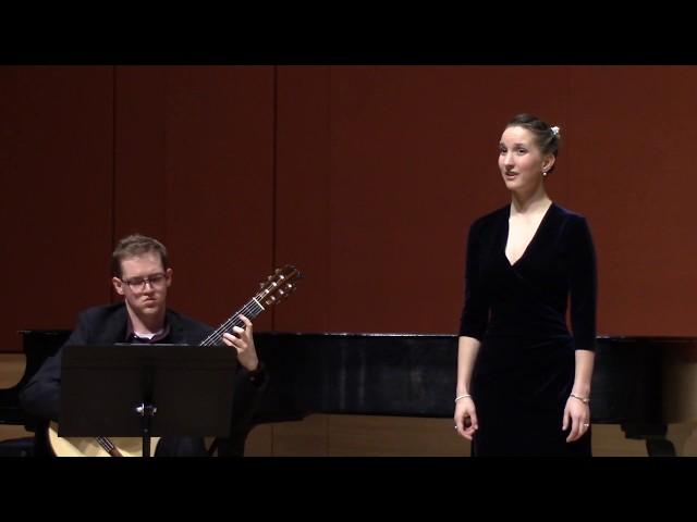 De Falla "Siete Canciones Populares Espanolas" - Sierra Marcy, Soprano, Jamie Monck, Guitar