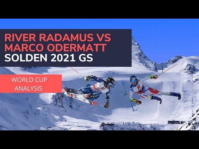 River Radamus Vs Marco Odermatt | Solden WC GS Race 2021 | Skiing