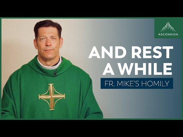 "Rest a While" | 16th Sunday in Ordinary Time (Fr. Mike's Homily) #sundayhomily