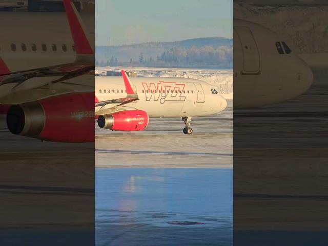 Heavy SNOW | Airbus A321 airplane #plane #aviation #shorts