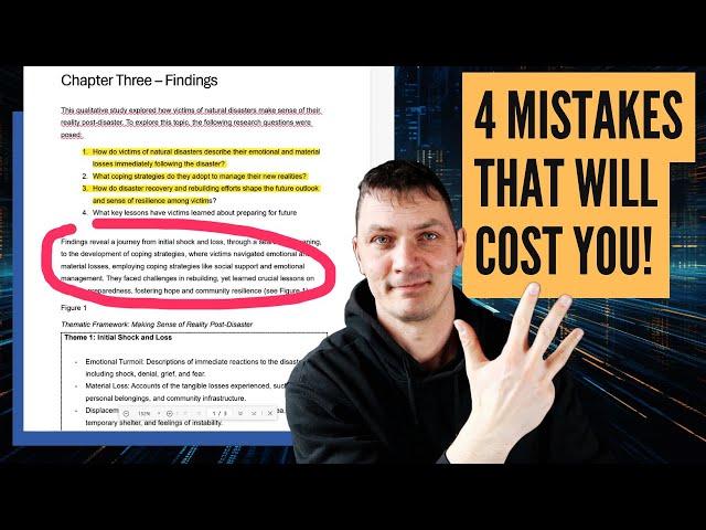 Thematic analysis | How to present qualitative findings (4 mistakes)