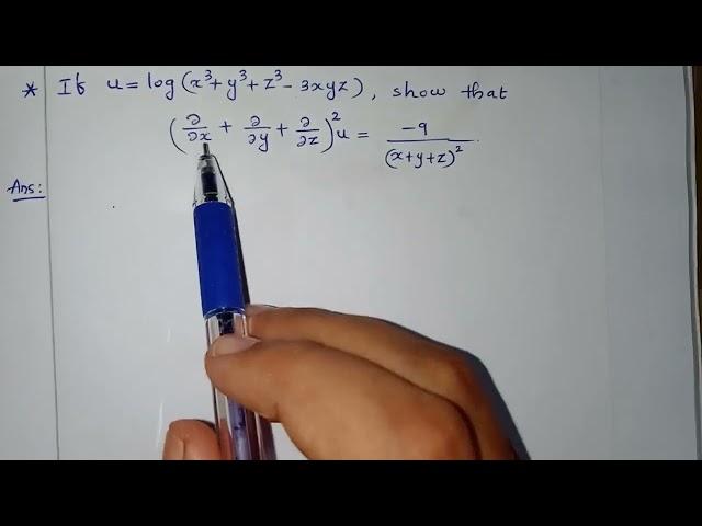 Partial derivatives : problems