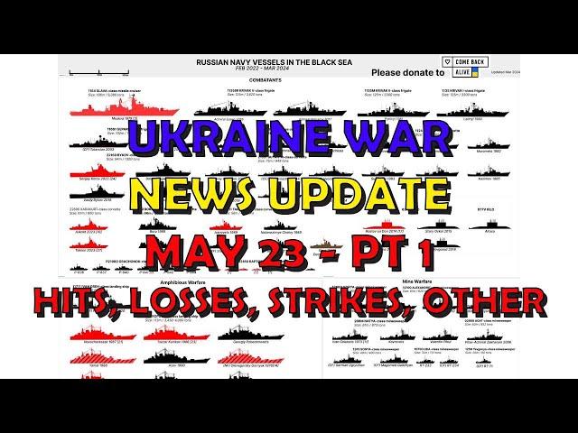 Ukraine War Update NEWS (20240523a): Pt 1 - Overnight & Other News