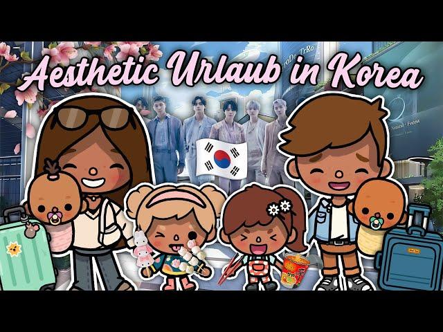 AESTHETIC FAMILIENURLAUB IN KOREA ️ | PART 1| URLAUBSROUTINE/GESCHICHTE | TOCA BOCA STORY DEUTSCH