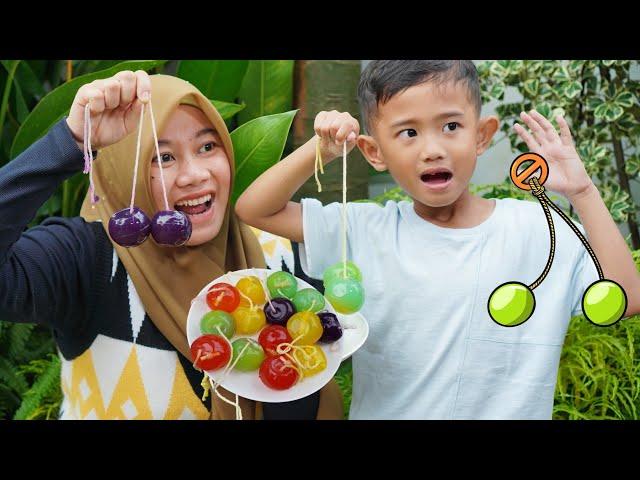 VLOG ALI CARI SEKOLAH DAN MAKAN JELLY LATTO LATTO | Ali vlog