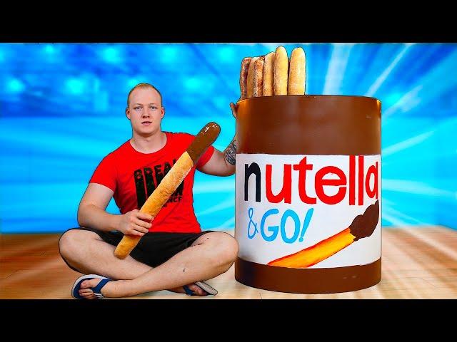 МЫ ПРИГОТОВИЛИ ОГРОМНУЮ Nutella Go ВЕСОМ В 50 КИЛОГРАММ