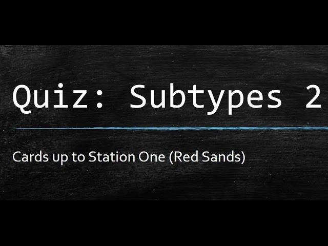 Android Netrunner: Subtypes QUIZ 2!