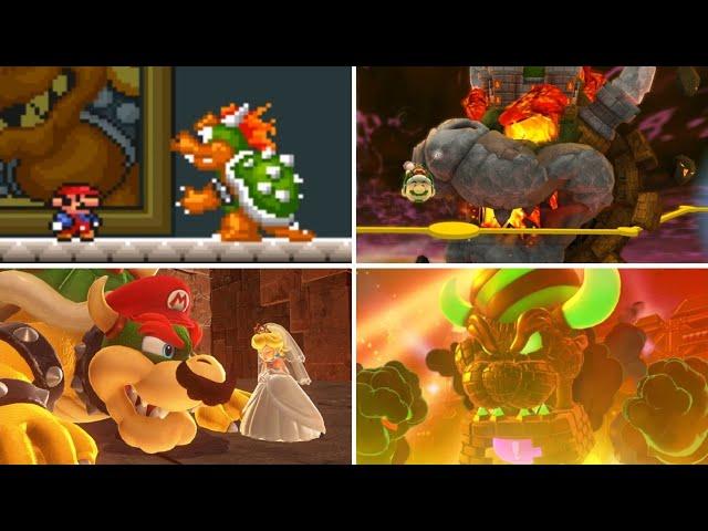 Evolution of Final Castles in Mario Games (1985-2023)