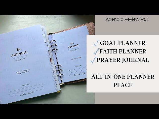 Goal Planner, Faith Planner, & Prayer Journal All In One| Agendio Review Pt. 1