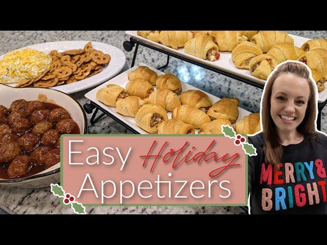 EASY HOLIDAY APPETIZERS | QUICK PARTY FOOD RECIPES | HOLIDAY PARTY APPETIZERS