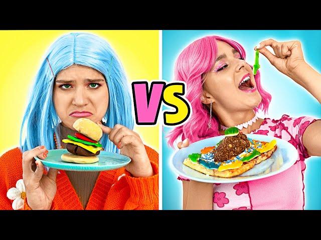 COMIDA REAL vs. FALSA || ¡Reto de cocina! Trucos de cocina y recetas