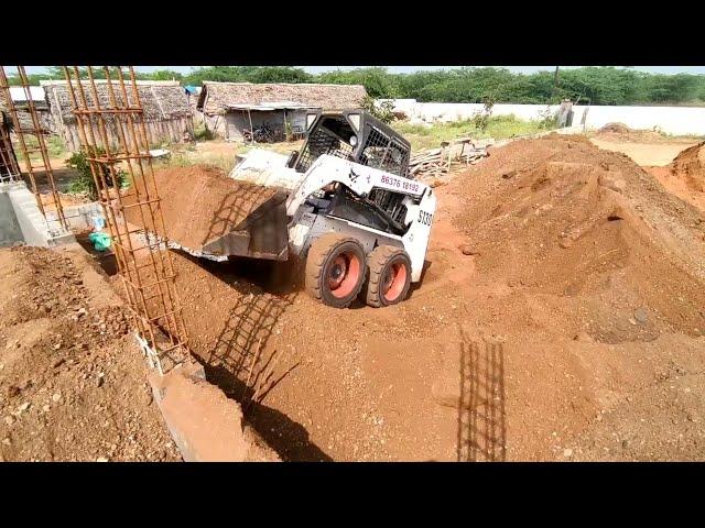 BOBCAT work for Basement Soil filling in Construction #namma_engineer