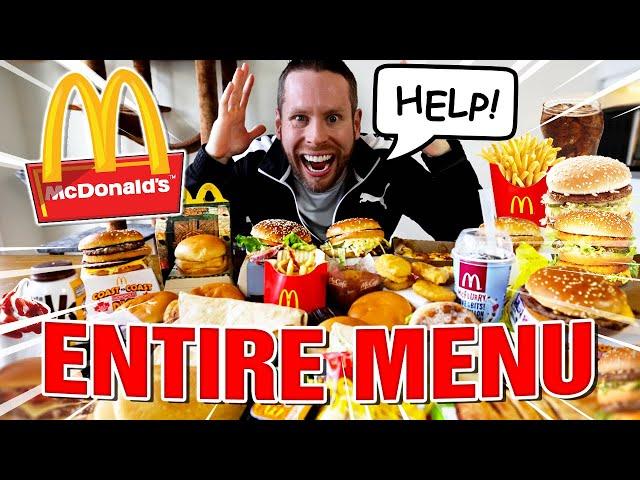 Eating the Entire McDonald's Menu (10,000 Calorie Challenge)