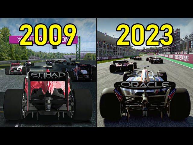 Evolution of Codemasters' F1 Games (2009 - 2023)