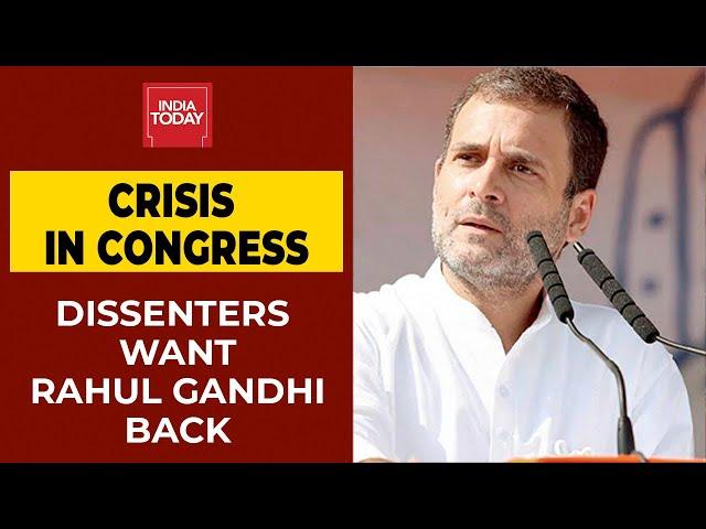 Congress Leadership Crisis: Dissenters Want Rahul Gandhi Back As Congress President | Breaking News