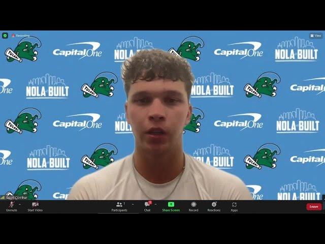 POST-GAME: QB Kai Horton talks Tulane's OT win