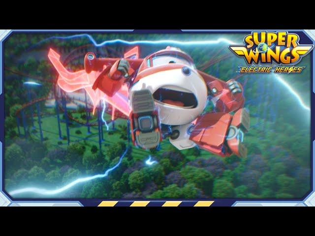 [SUPERWINGS8] Rocket Rollercoaster | Superwings Electric Heroes | S8 EP01