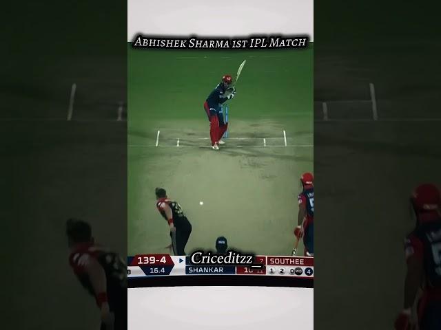 Young Abhishek Sharma️‍#criceditzz #cricket #youtubeshorts #shortvideo