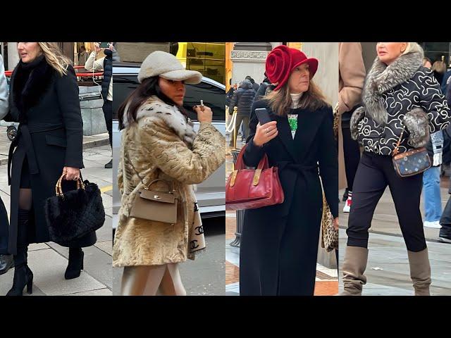 WINTER FASHION VLOG FROM ITALIANS STYLE | CHIC OUTFITS IN WALK TOGETHER | MILAN LUXURY SHOPPING LOOK