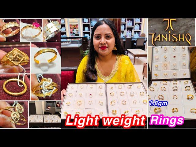 1.8gm onwards Light weight Classy New design of Gold Rings from Tanishq | Rings| Gents& Ladies Rings