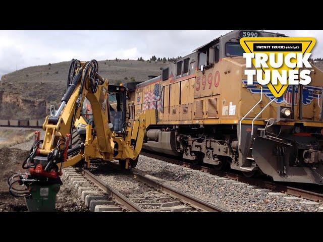 Hi-Rail Backhoe for Children | Truck Tunes for Kids | Twenty Trucks Channel