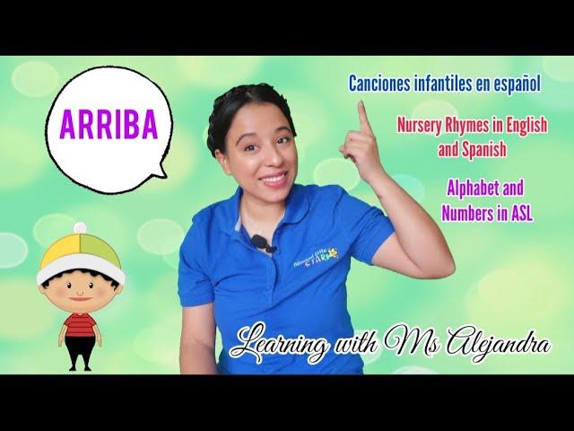 Aprendiendo con Ms. Alejandra/Learning with Ms. Alejandra/ Canciones en espanol e ingles/ ASL words