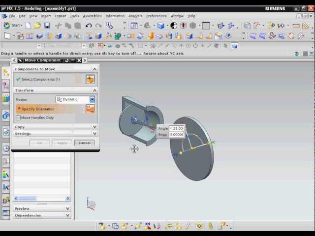 NX 8 Tutorial for assembly animation