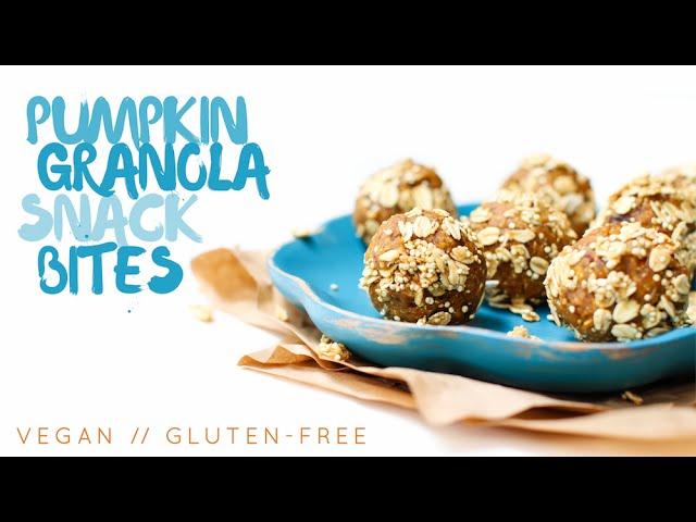 Pumpkin Granola Snack Bites // oil-free, gluten-free, vegan