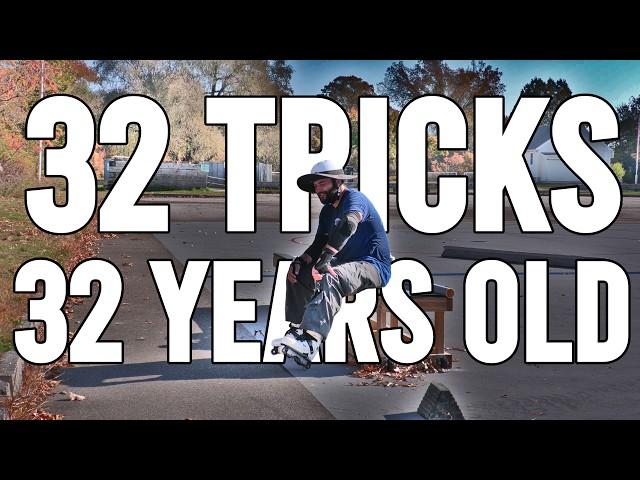 32 Tricks, 32nd Birthday // Faction Tactical // Aggressive Inline Skate Vlog