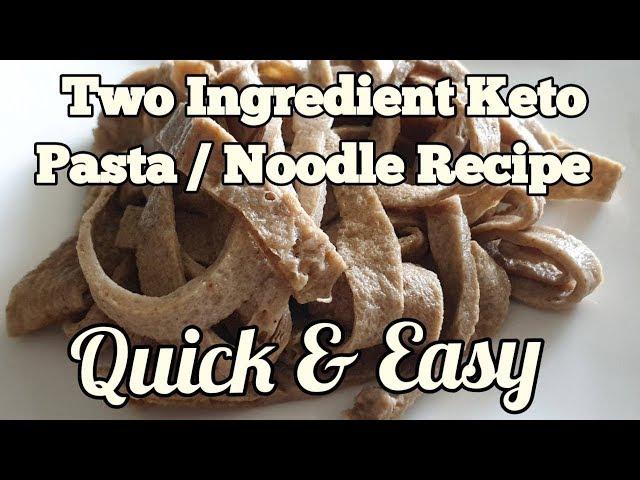 2 Ingredient Keto Pasta | The Best Low Carb Noodle Recipe for a Keto Diet Plan