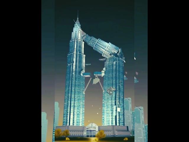 Malaysia Twin Tower  This Video Is Fake  #fake video #
