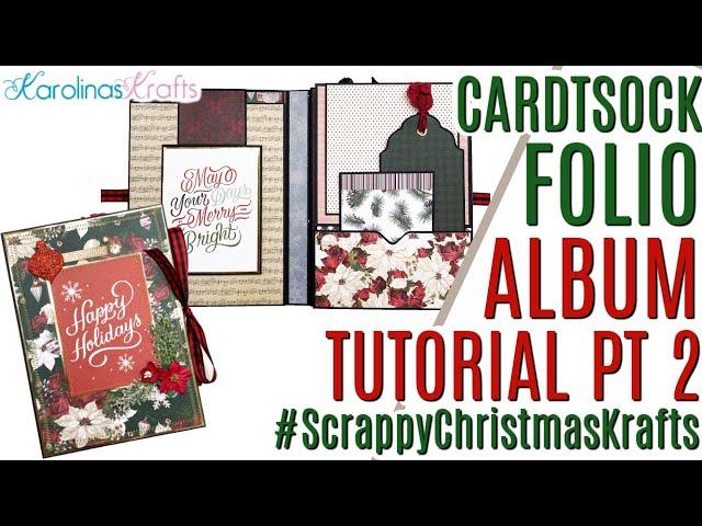 Cardstock Folio Album TUTORIAL PART 2,  @letsgetscrappy2654 Collab May 2024 #scrappychristmaskrafts