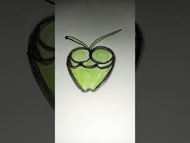 Green coconut drawing  easily…#greencoconut #easy #drawing #art #ritu'screation