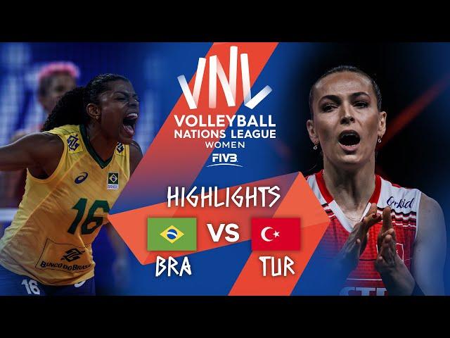 BRA vs. TUR - Highlights Week 5 | Women's VNL 2021