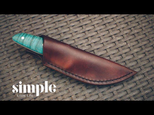 Making a leather knife sheath