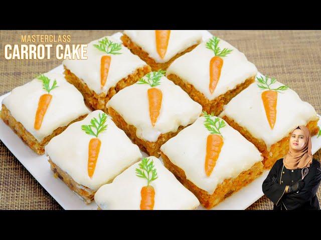 Carrot Cake Recipe | Masterclass To The MOISTEST Carrot Cake