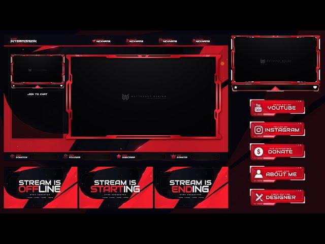 STREAM OVERLAY TEMPLATE 2020 - ENTER TO WIN! [PSD PACKAGE DOWNLOAD]