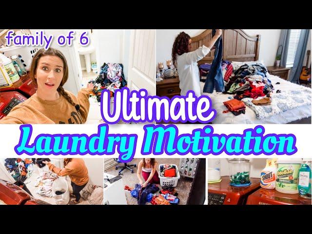 *ULTIMATE* LAUNDRY DAY 2022 || MOM OF 4 LAUNDRY ROUTINE ||  Laundry Motivation || Speed Cleaning