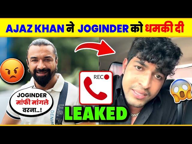  LEAKED! Ajaz Khan & Thara Bhai Joginder Call Recording | Ajaz Khan Angry REPLY to Joginder