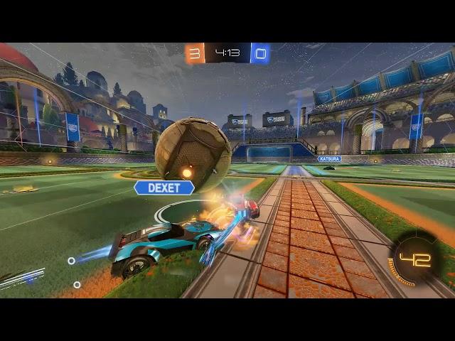 Rocket League pro gameplay against weeb that ragequits