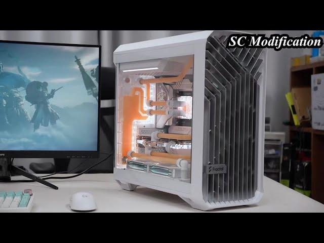 Fractal Torrent Compact Full White Water Cooled Pc Build