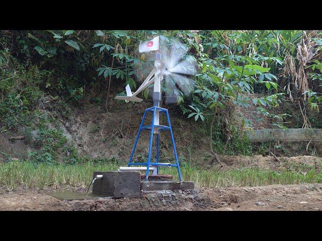 Mini windmill water pump - Irrigation solution in dry land