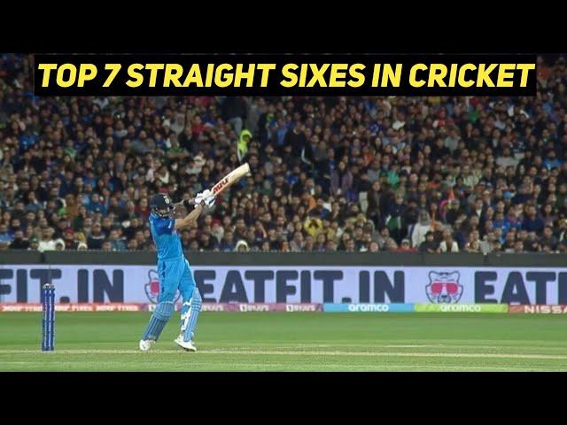 Top 7 straight sixes in cricket || @Eaglecricket