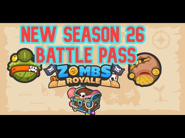 ZOMBS ROYALE Season 26...Battle pass REVIEW