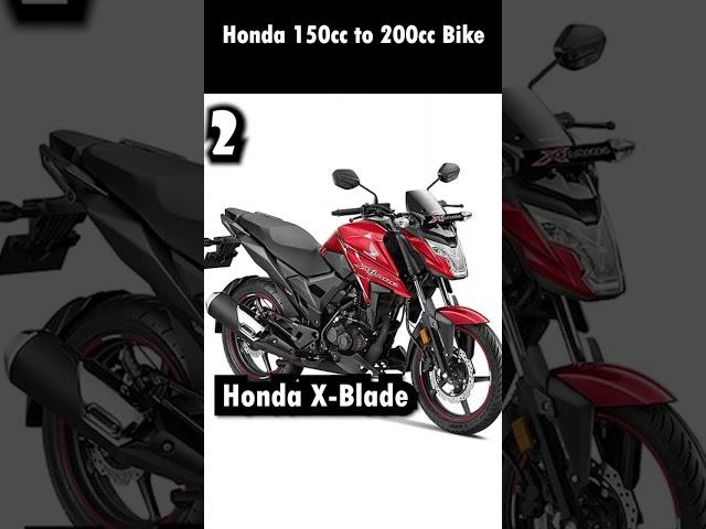 Best Honda 150cc to 200cc Bikes in India 2023